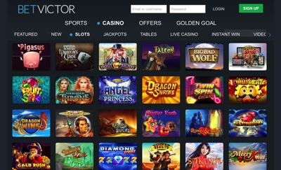 Betvictor casino screenshot